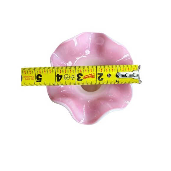 Fenton Rosalene Charleton Collection Hand Painted Beaded Melon Vase 2002 Signed - Picture 8 of 9